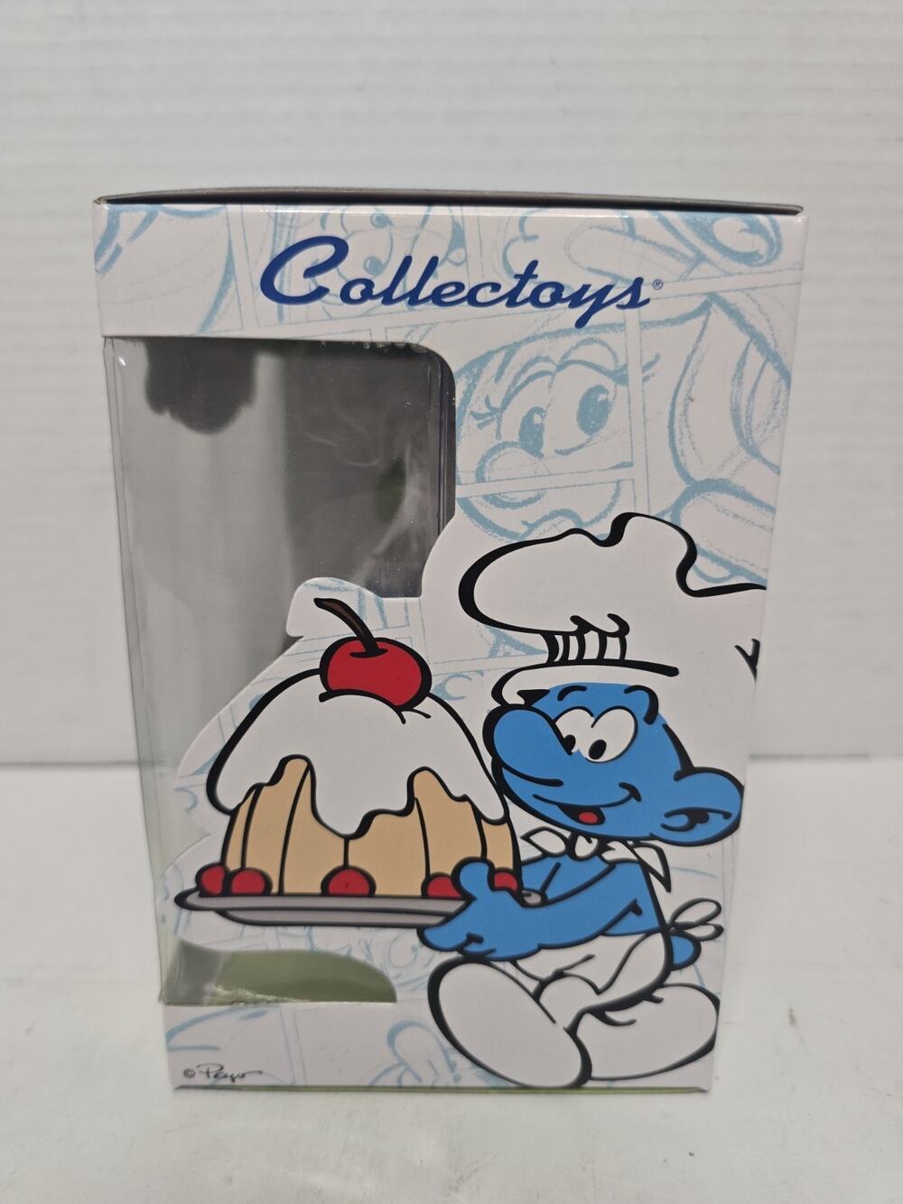 Rare Plastoy Cake Smurf - Resin figurine - Plastoy - 10cm 00166 Peyo Company